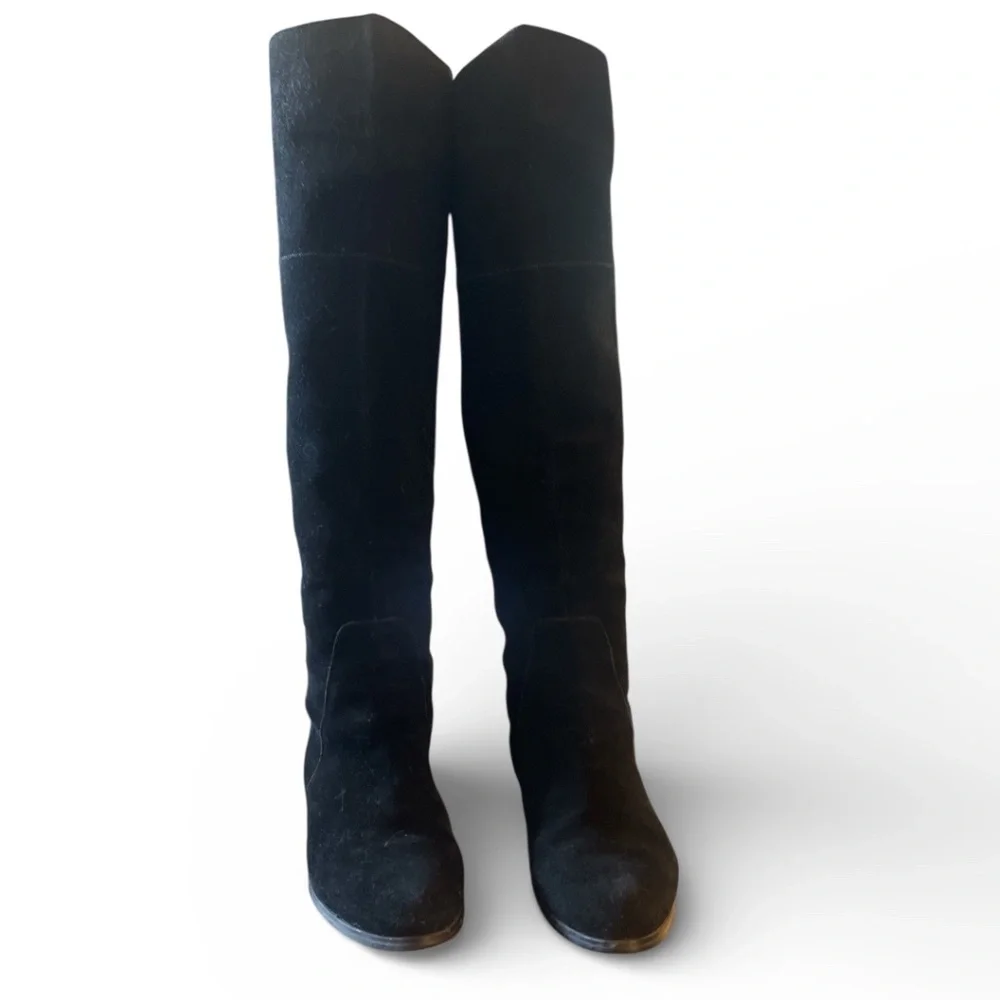 Charles‎ by Charles David Black Suede Knee High Boots Size 8.5